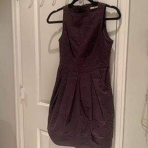 Purple denim dress